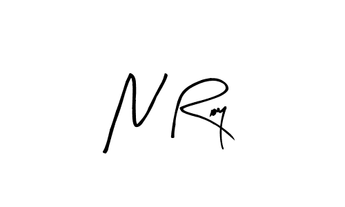 How to make N Roy name signature. Use Arty Signature style for creating short signs online. This is the latest handwritten sign. N Roy signature style 8 images and pictures png