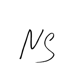 Similarly Arty Signature is the best handwritten signature design. Signature creator online .You can use it as an online autograph creator for name N S. N S signature style 8 images and pictures png