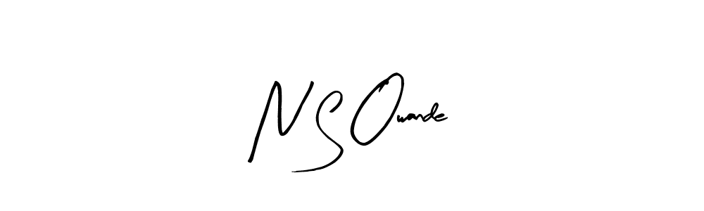 You should practise on your own different ways (Arty Signature) to write your name (N S Owande) in signature. don't let someone else do it for you. N S Owande signature style 8 images and pictures png