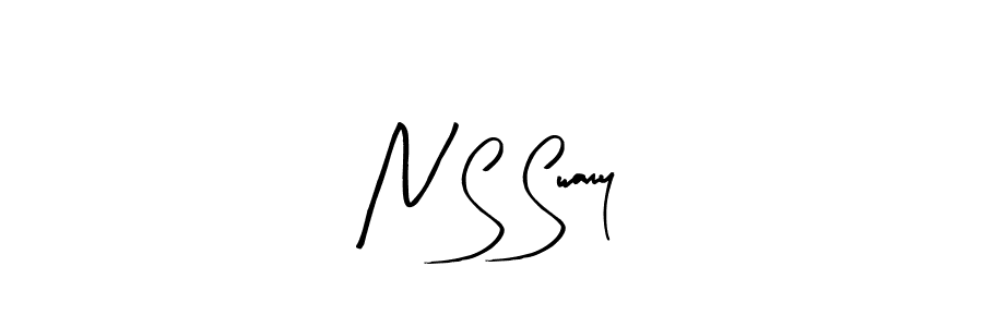 How to make N S Swamy signature? Arty Signature is a professional autograph style. Create handwritten signature for N S Swamy name. N S Swamy signature style 8 images and pictures png