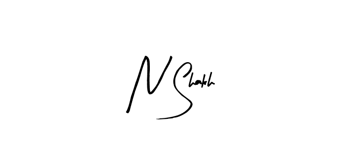 N Shakh stylish signature style. Best Handwritten Sign (Arty Signature) for my name. Handwritten Signature Collection Ideas for my name N Shakh. N Shakh signature style 8 images and pictures png