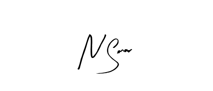 How to make N Sonar signature? Arty Signature is a professional autograph style. Create handwritten signature for N Sonar name. N Sonar signature style 8 images and pictures png