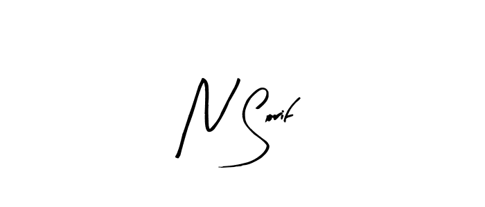 You can use this online signature creator to create a handwritten signature for the name N Sorif. This is the best online autograph maker. N Sorif signature style 8 images and pictures png