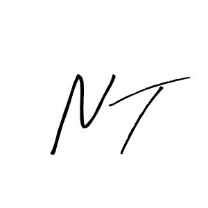 N T stylish signature style. Best Handwritten Sign (Arty Signature) for my name. Handwritten Signature Collection Ideas for my name N T. N T signature style 8 images and pictures png