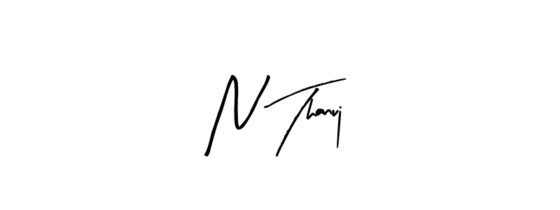 You can use this online signature creator to create a handwritten signature for the name N Thanuj. This is the best online autograph maker. N Thanuj signature style 8 images and pictures png