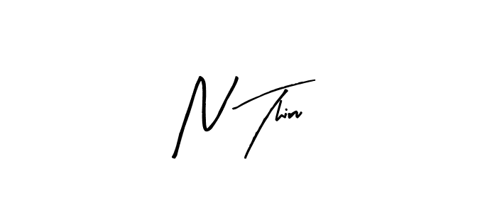 The best way (Arty Signature) to make a short signature is to pick only two or three words in your name. The name N Thiru include a total of six letters. For converting this name. N Thiru signature style 8 images and pictures png