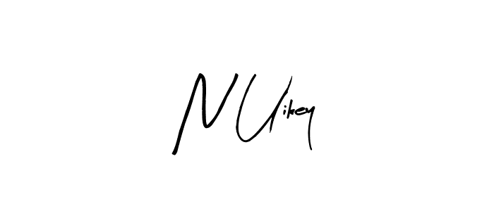 The best way (Arty Signature) to make a short signature is to pick only two or three words in your name. The name N Uikey include a total of six letters. For converting this name. N Uikey signature style 8 images and pictures png