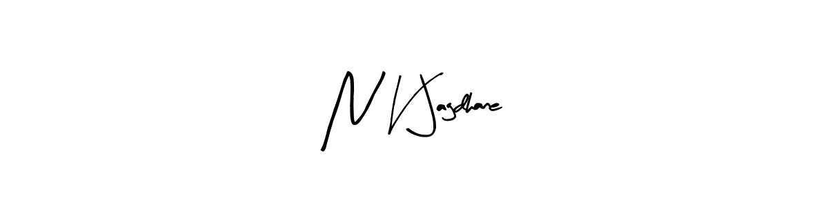 N V Jagdhane stylish signature style. Best Handwritten Sign (Arty Signature) for my name. Handwritten Signature Collection Ideas for my name N V Jagdhane. N V Jagdhane signature style 8 images and pictures png