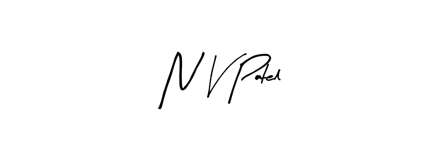 Here are the top 10 professional signature styles for the name N V Patel. These are the best autograph styles you can use for your name. N V Patel signature style 8 images and pictures png