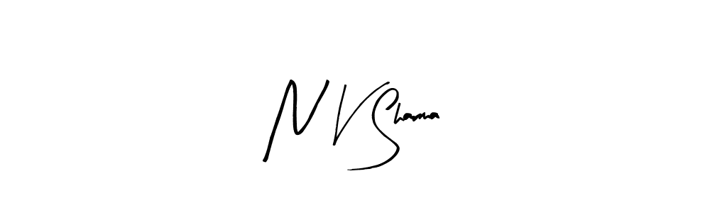 How to make N V Sharma signature? Arty Signature is a professional autograph style. Create handwritten signature for N V Sharma name. N V Sharma signature style 8 images and pictures png