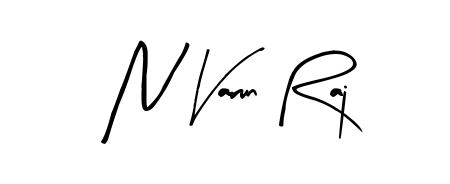 The best way (Arty Signature) to make a short signature is to pick only two or three words in your name. For converting this name N Varun Raj. N Varun Raj signature style 8 images and pictures png