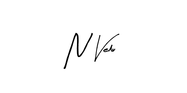 Best and Professional Signature Style for N Velu. Arty Signature Best Signature Style Collection. N Velu signature style 8 images and pictures png