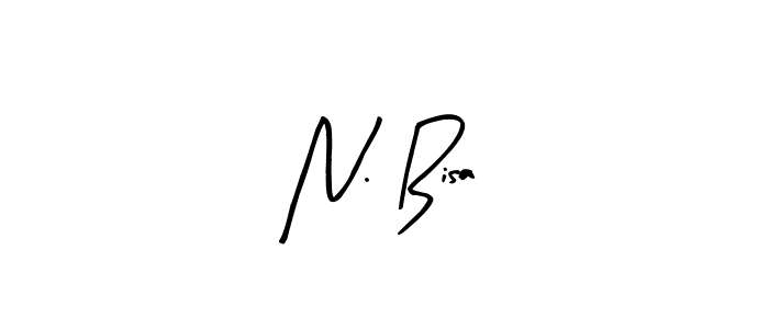 How to make N. Bisa name signature. Use Arty Signature style for creating short signs online. This is the latest handwritten sign. N. Bisa signature style 8 images and pictures png