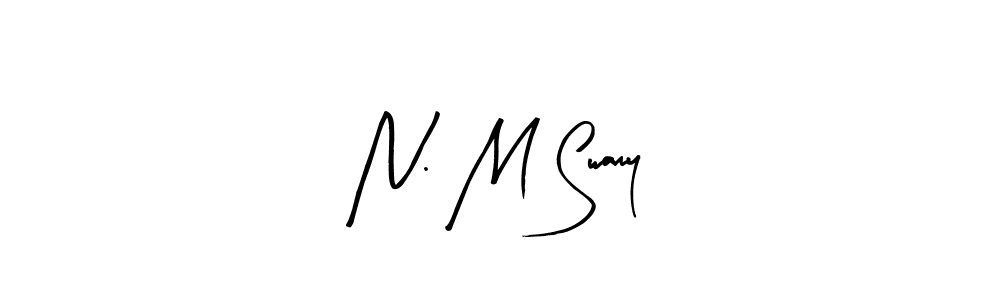 Design your own signature with our free online signature maker. With this signature software, you can create a handwritten (Arty Signature) signature for name N. M Swamy. N. M Swamy signature style 8 images and pictures png