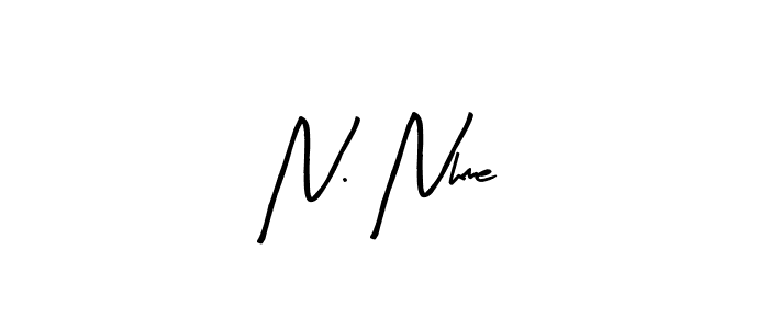 How to make N. Nhme name signature. Use Arty Signature style for creating short signs online. This is the latest handwritten sign. N. Nhme signature style 8 images and pictures png