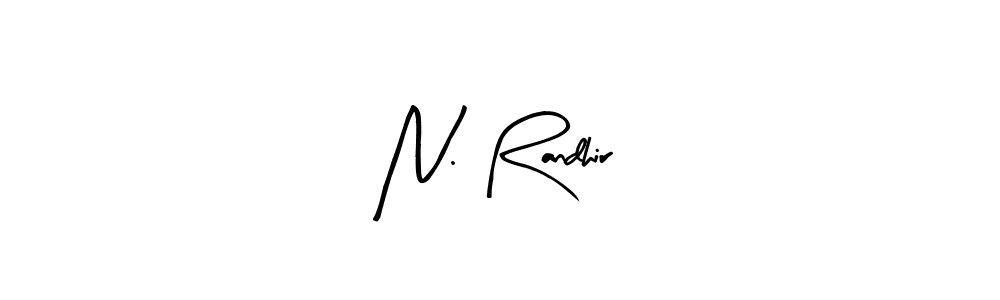 Best and Professional Signature Style for N. Randhir. Arty Signature Best Signature Style Collection. N. Randhir signature style 8 images and pictures png