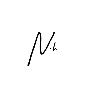 Similarly Arty Signature is the best handwritten signature design. Signature creator online .You can use it as an online autograph creator for name N.h. N.h signature style 8 images and pictures png