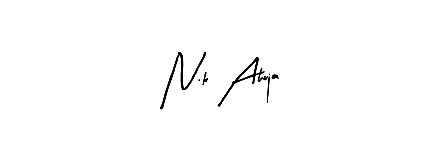 Make a beautiful signature design for name N.k Ahuja. With this signature (Arty Signature) style, you can create a handwritten signature for free. N.k Ahuja signature style 8 images and pictures png