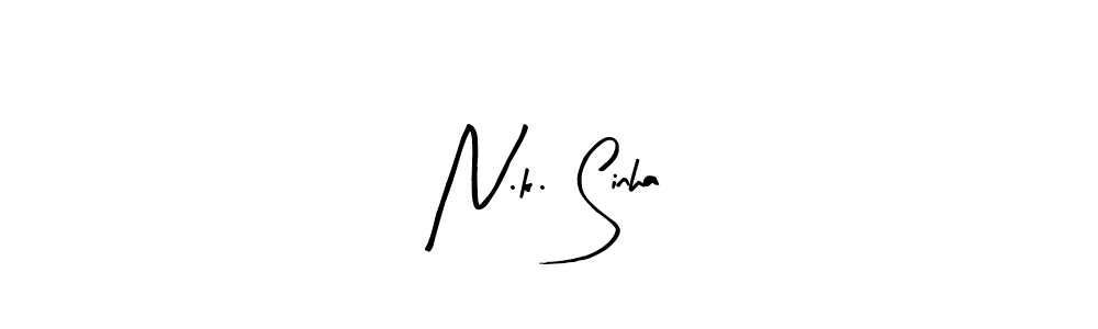 Design your own signature with our free online signature maker. With this signature software, you can create a handwritten (Arty Signature) signature for name N.k. Sinha. N.k. Sinha signature style 8 images and pictures png