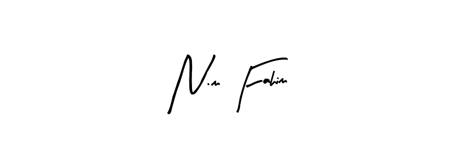 Also we have N.m Fahim name is the best signature style. Create professional handwritten signature collection using Arty Signature autograph style. N.m Fahim signature style 8 images and pictures png