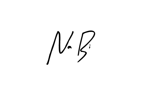 Use a signature maker to create a handwritten signature online. With this signature software, you can design (Arty Signature) your own signature for name Na Bi. Na Bi signature style 8 images and pictures png