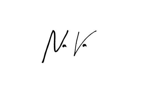Make a beautiful signature design for name Na Va. With this signature (Arty Signature) style, you can create a handwritten signature for free. Na Va signature style 8 images and pictures png