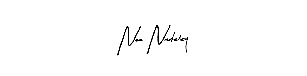 Use a signature maker to create a handwritten signature online. With this signature software, you can design (Arty Signature) your own signature for name Naa Nerteley. Naa Nerteley signature style 8 images and pictures png