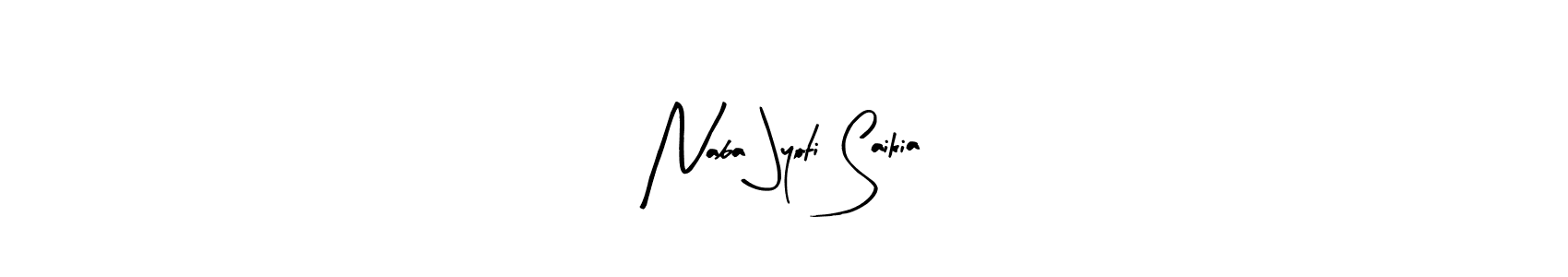 Create a beautiful signature design for name Naba Jyoti Saikia. With this signature (Arty Signature) fonts, you can make a handwritten signature for free. Naba Jyoti Saikia signature style 8 images and pictures png
