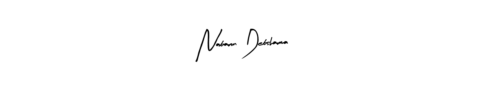 You should practise on your own different ways (Arty Signature) to write your name (Nabarun Debsharma) in signature. don't let someone else do it for you. Nabarun Debsharma signature style 8 images and pictures png
