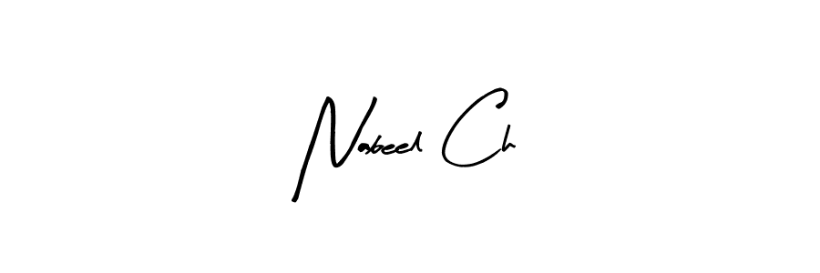 You can use this online signature creator to create a handwritten signature for the name Nabeel Ch. This is the best online autograph maker. Nabeel Ch signature style 8 images and pictures png