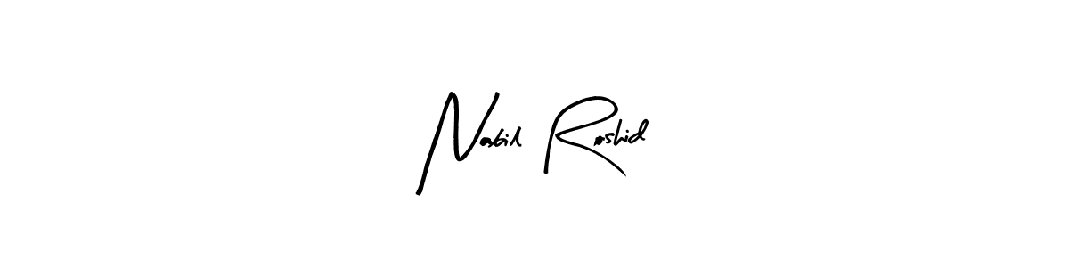 Also we have Nabil Roshid name is the best signature style. Create professional handwritten signature collection using Arty Signature autograph style. Nabil Roshid signature style 8 images and pictures png