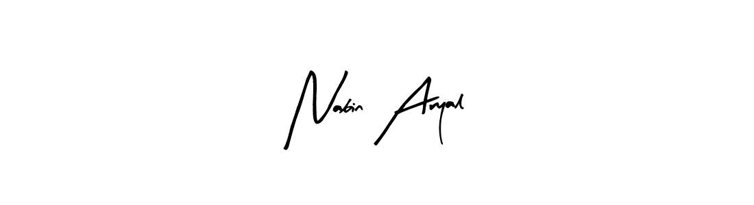 Create a beautiful signature design for name Nabin Aryal. With this signature (Arty Signature) fonts, you can make a handwritten signature for free. Nabin Aryal signature style 8 images and pictures png