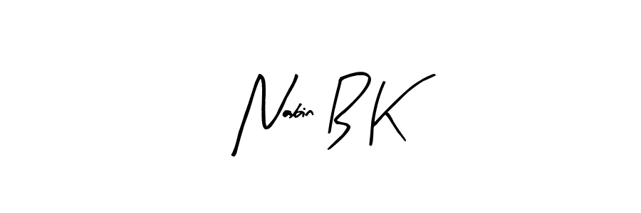 Use a signature maker to create a handwritten signature online. With this signature software, you can design (Arty Signature) your own signature for name Nabin B K. Nabin B K signature style 8 images and pictures png