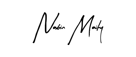 Enhance your business communications with Nabin Maity signature in Arty Signature lettering. Clean, modern, and universally compatible. Nabin Maity signature style 8 images and pictures png