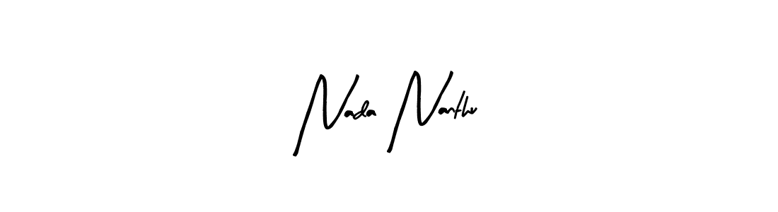 Here are the top 10 professional signature styles for the name Nada Nanthu. These are the best autograph styles you can use for your name. Nada Nanthu signature style 8 images and pictures png