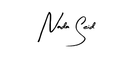 Create a beautiful signature design for name Nada Seid. With this signature (Arty Signature) fonts, you can make a handwritten signature for free. Nada Seid signature style 8 images and pictures png