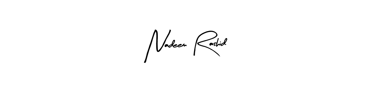 Also You can easily find your signature by using the search form. We will create Nadeem Rashid name handwritten signature images for you free of cost using Arty Signature sign style. Nadeem Rashid signature style 8 images and pictures png