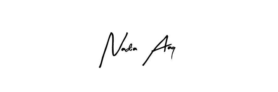 Best and Professional Signature Style for Nadia Aaq. Arty Signature Best Signature Style Collection. Nadia Aaq signature style 8 images and pictures png