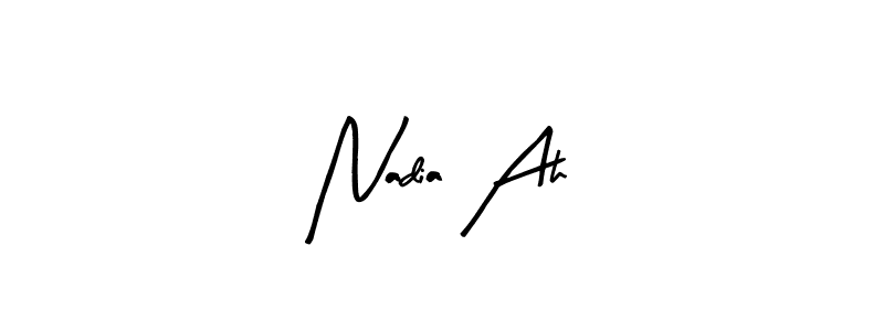 It looks lik you need a new signature style for name Nadia Ah. Design unique handwritten (Arty Signature) signature with our free signature maker in just a few clicks. Nadia Ah signature style 8 images and pictures png