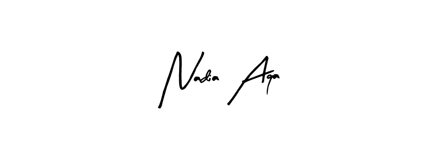 Best and Professional Signature Style for Nadia Aqa. Arty Signature Best Signature Style Collection. Nadia Aqa signature style 8 images and pictures png