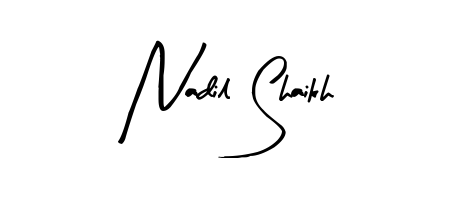 Elevate your brand with a stunning Nadil Shaikh eSignature. The Arty Signature style provides a balanced, flowing aesthetic for everyday signing. Nadil Shaikh signature style 8 images and pictures png
