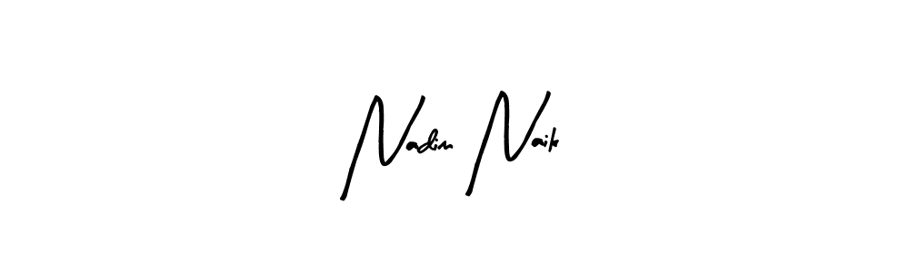Make a beautiful signature design for name Nadim Naik. With this signature (Arty Signature) style, you can create a handwritten signature for free. Nadim Naik signature style 8 images and pictures png