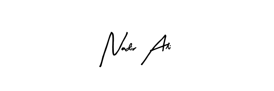 Here are the top 10 professional signature styles for the name Nadir Ali. These are the best autograph styles you can use for your name. Nadir Ali signature style 8 images and pictures png