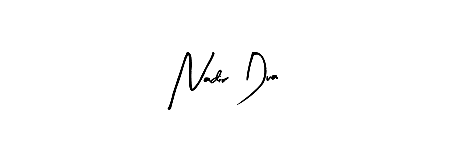 Use a signature maker to create a handwritten signature online. With this signature software, you can design (Arty Signature) your own signature for name Nadir Dua. Nadir Dua signature style 8 images and pictures png