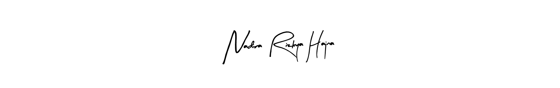 Nadira Rizkya Hajna stylish signature style. Best Handwritten Sign (Arty Signature) for my name. Handwritten Signature Collection Ideas for my name Nadira Rizkya Hajna. Nadira Rizkya Hajna signature style 8 images and pictures png