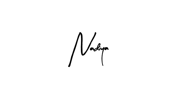 Nadiya stylish signature style. Best Handwritten Sign (Arty Signature) for my name. Handwritten Signature Collection Ideas for my name Nadiya. Nadiya signature style 8 images and pictures png