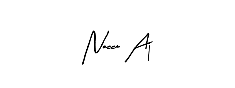 How to make Naeem Aj signature? Arty Signature is a professional autograph style. Create handwritten signature for Naeem Aj name. Naeem Aj signature style 8 images and pictures png