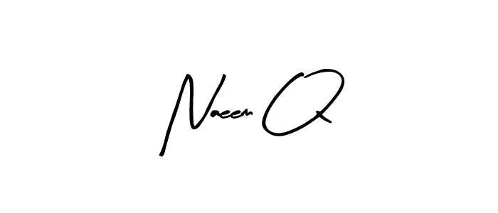 Use a signature maker to create a handwritten signature online. With this signature software, you can design (Arty Signature) your own signature for name Naeem Q. Naeem Q signature style 8 images and pictures png