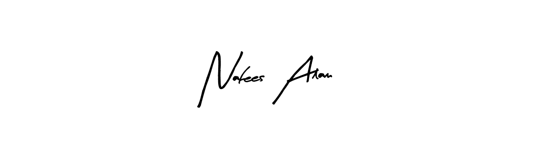 Make a beautiful signature design for name Nafees Alam. With this signature (Arty Signature) style, you can create a handwritten signature for free. Nafees Alam signature style 8 images and pictures png