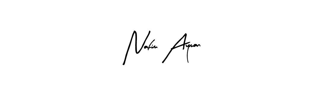 How to Draw Nafim Ayman signature style? Arty Signature is a latest design signature styles for name Nafim Ayman. Nafim Ayman signature style 8 images and pictures png